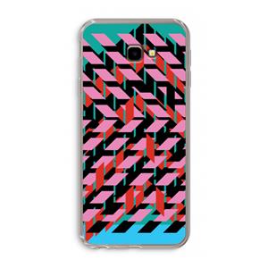 CaseCompany Skew Blush 2: Samsung Galaxy J4 Plus Transparant Hoesje