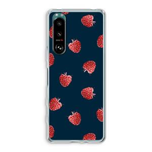 CaseCompany Framboosjes: Sony Xperia 5 III Transparant Hoesje