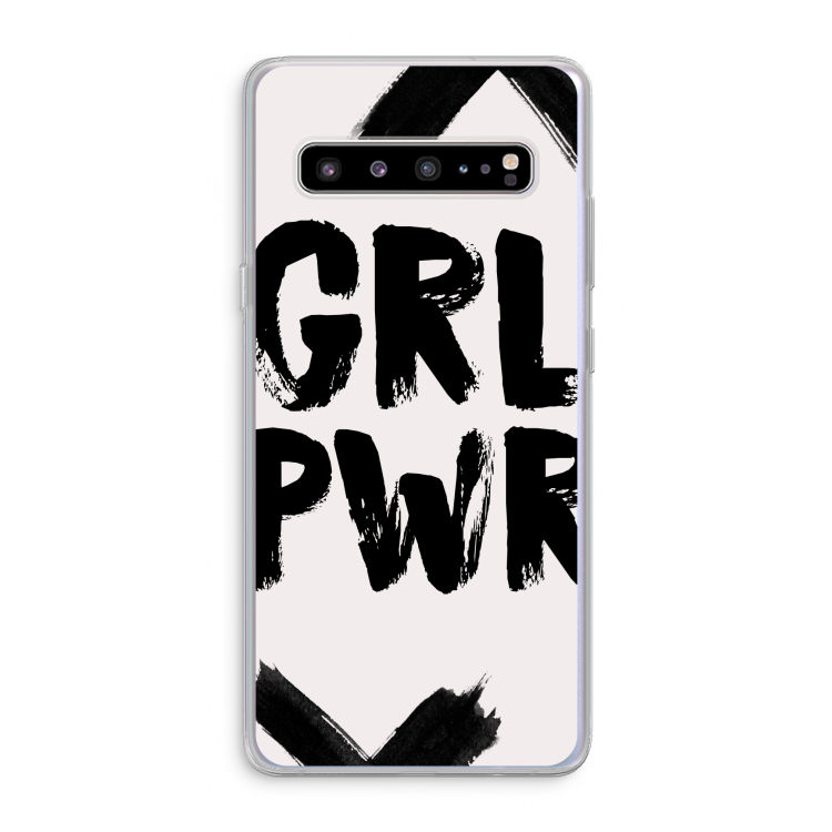 CaseCompany Girl Power #2: Samsung Galaxy S10 5G Transparant Hoesje