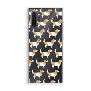 CaseCompany Doggy: Samsung Galaxy Note 10 Plus Transparant Hoesje
