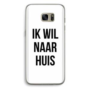 CaseCompany Ik wil naar huis: Samsung Galaxy S7 Edge Transparant Hoesje