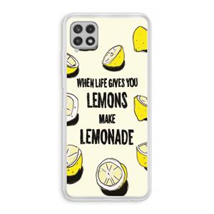 CaseCompany Lemonade: Samsung Galaxy A22 4G Transparant Hoesje