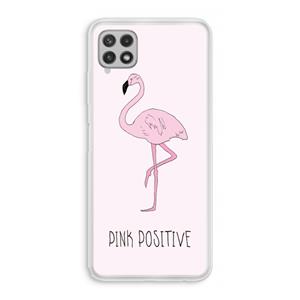 CaseCompany Pink positive: Samsung Galaxy A22 4G Transparant Hoesje