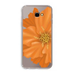 CaseCompany Orange Ellila flower: Samsung Galaxy J4 Plus Transparant Hoesje