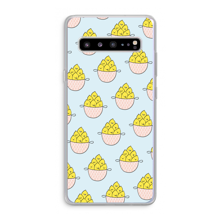 CaseCompany Citroenen: Samsung Galaxy S10 5G Transparant Hoesje