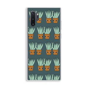 CaseCompany Sansevieria: Samsung Galaxy Note 10 Plus Transparant Hoesje
