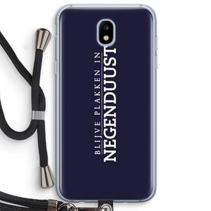 CaseCompany Blijve plakken in Negenduust: Samsung Galaxy J5 (2017) Transparant Hoesje met koord