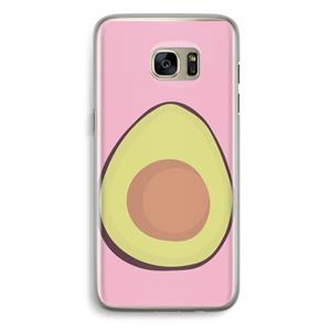 CaseCompany Avocado: Samsung Galaxy S7 Edge Transparant Hoesje