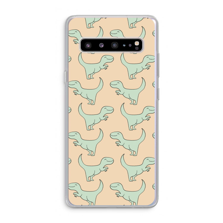CaseCompany Dinos: Samsung Galaxy S10 5G Transparant Hoesje