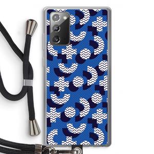 CaseCompany 8-bit N°5: Samsung Galaxy Note 20 / Note 20 5G Transparant Hoesje met koord