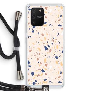 CaseCompany Terrazzo N°23: Samsung Galaxy S10 Lite Transparant Hoesje met koord
