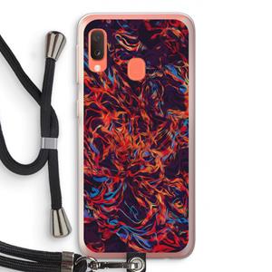 CaseCompany Lucifer: Samsung Galaxy A20e Transparant Hoesje met koord