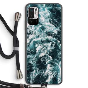 CaseCompany Zee golf: Xiaomi Redmi Note 10 5G Transparant Hoesje met koord