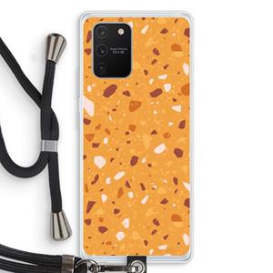 CaseCompany Terrazzo N°24: Samsung Galaxy S10 Lite Transparant Hoesje met koord