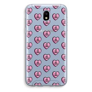 CaseCompany GIRL POWER: Samsung Galaxy J5 (2017) Transparant Hoesje