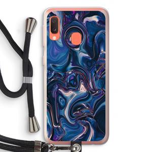 CaseCompany Mirrored Mirage: Samsung Galaxy A20e Transparant Hoesje met koord