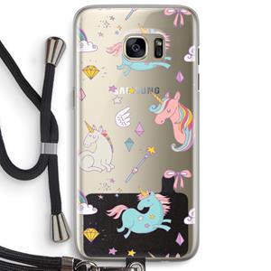 CaseCompany Fantasiewereld: Samsung Galaxy S7 Edge Transparant Hoesje met koord