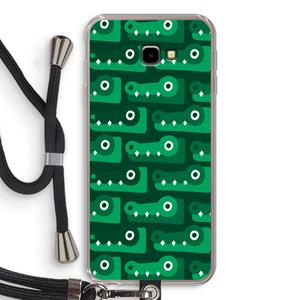 CaseCompany Crocs: Samsung Galaxy J4 Plus Transparant Hoesje met koord