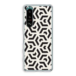 CaseCompany Crazy pattern: Sony Xperia 5 III Transparant Hoesje