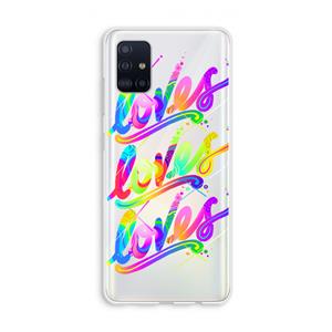 CaseCompany Loves: Galaxy A51 4G Transparant Hoesje