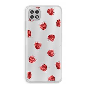 CaseCompany Framboosjes: Samsung Galaxy A22 4G Transparant Hoesje
