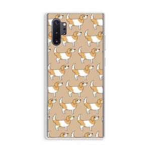 CaseCompany Doggy: Samsung Galaxy Note 10 Plus Transparant Hoesje
