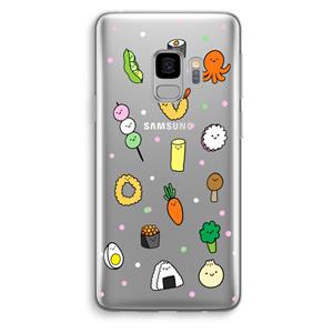 CaseCompany Happy bento friends: Samsung Galaxy S9 Transparant Hoesje