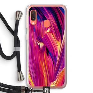 CaseCompany Phoenix: Samsung Galaxy A20e Transparant Hoesje met koord