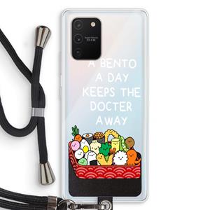 CaseCompany Bento a day: Samsung Galaxy S10 Lite Transparant Hoesje met koord