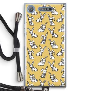 CaseCompany Haas: Sony Xperia XZ1 Transparant Hoesje met koord