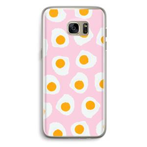 CaseCompany Dancing eggs: Samsung Galaxy S7 Edge Transparant Hoesje