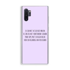 CaseCompany Regenboog: Samsung Galaxy Note 10 Plus Transparant Hoesje