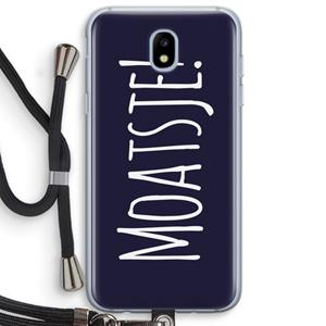 CaseCompany Moatsje!: Samsung Galaxy J5 (2017) Transparant Hoesje met koord