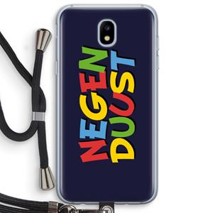 CaseCompany 90's One: Samsung Galaxy J5 (2017) Transparant Hoesje met koord