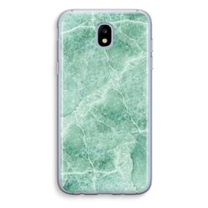 CaseCompany Groen marmer: Samsung Galaxy J5 (2017) Transparant Hoesje