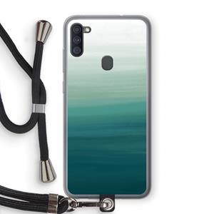 CaseCompany Ocean: Samsung Galaxy A11 Transparant Hoesje met koord