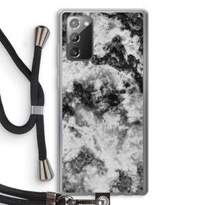 CaseCompany Onweer: Samsung Galaxy Note 20 / Note 20 5G Transparant Hoesje met koord