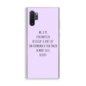 CaseCompany Relatief: Samsung Galaxy Note 10 Plus Transparant Hoesje