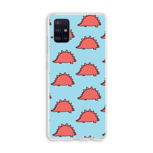 CaseCompany Dinosawrr: Galaxy A51 4G Transparant Hoesje