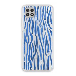 CaseCompany Blauwe nerven: Samsung Galaxy A22 4G Transparant Hoesje