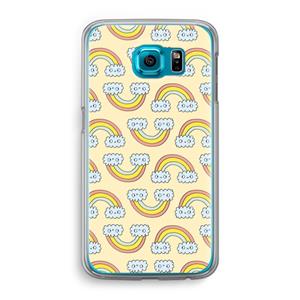 CaseCompany Regenboog: Samsung Galaxy S6 Transparant Hoesje