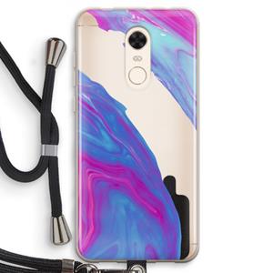 CaseCompany Zweverige regenboog: Xiaomi Redmi 5 Transparant Hoesje met koord