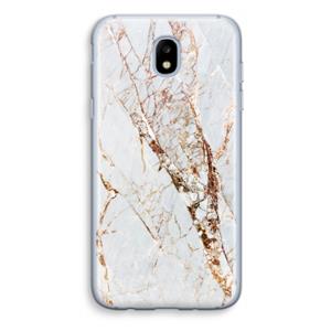 CaseCompany Goud marmer: Samsung Galaxy J5 (2017) Transparant Hoesje