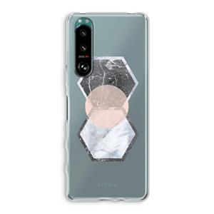 CaseCompany Creatieve toets: Sony Xperia 5 III Transparant Hoesje