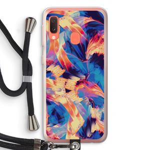 CaseCompany Tuesday Night: Samsung Galaxy A20e Transparant Hoesje met koord