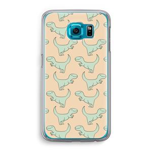 CaseCompany Dinos: Samsung Galaxy S6 Transparant Hoesje