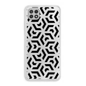 CaseCompany Crazy pattern: Samsung Galaxy A22 4G Transparant Hoesje