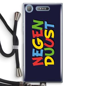 CaseCompany 90's One: Sony Xperia XZ1 Transparant Hoesje met koord