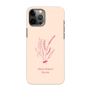 CaseCompany Where flowers bloom: Volledig geprint iPhone 12 Pro Hoesje