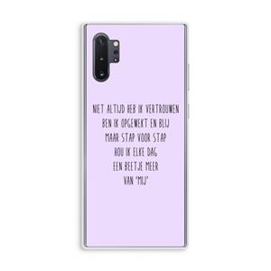 CaseCompany Zelfvertrouwen: Samsung Galaxy Note 10 Plus Transparant Hoesje